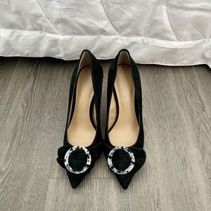 Ann Taylor Black Suede Pumps size 7.5 - never been worn